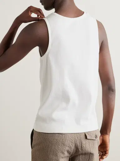 MR P. Ribbed Stretch-Cotton Jersey Tank Top - Men | Thumbnail 4