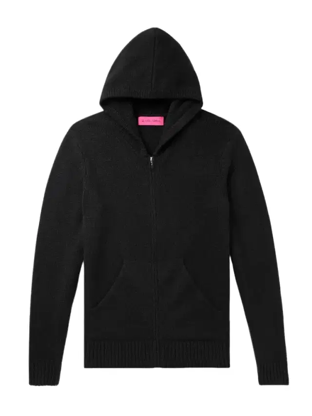The Elder Statesman Cashmere Zip-Up Hoodie - Men