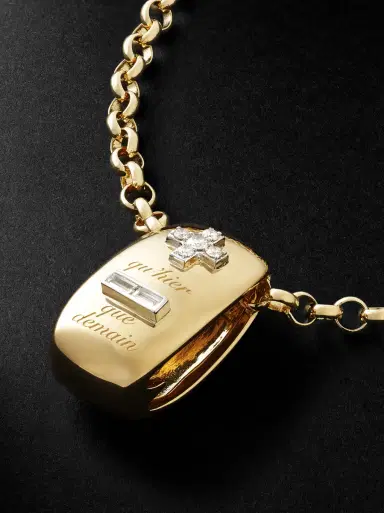 Foundrae Ever Growing 18-Karat Gold Diamond Pendant Necklace - Men | Thumbnail 4 Foundrae Ever Growing 18-Karat Gold Diamond Pendant Necklace - Men | Thumbnail 4