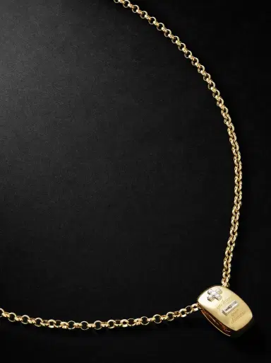 Foundrae Ever Growing 18-Karat Gold Diamond Pendant Necklace - Men | Thumbnail 1 Foundrae Ever Growing 18-Karat Gold Diamond Pendant Necklace - Men | Thumbnail 1
