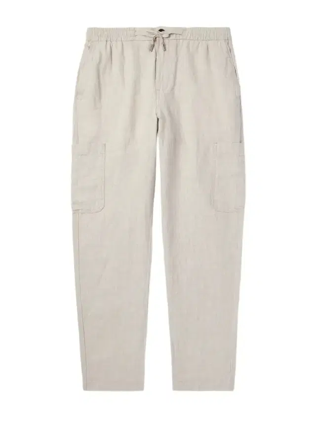 MR P. Tapered Linen Drawstring Cargo Trousers - Men