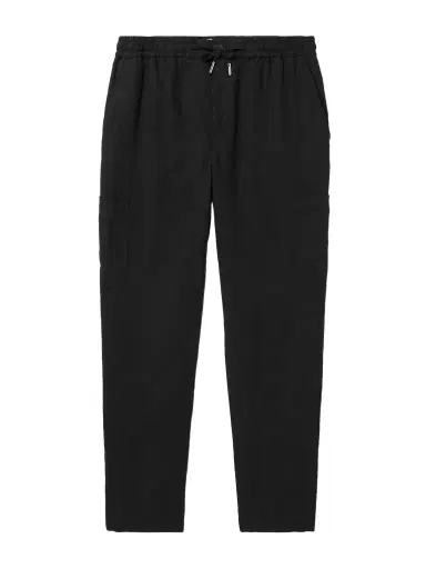 MR P. Tapered Linen Drawstring Cargo Trousers - Men | Thumbnail 1
