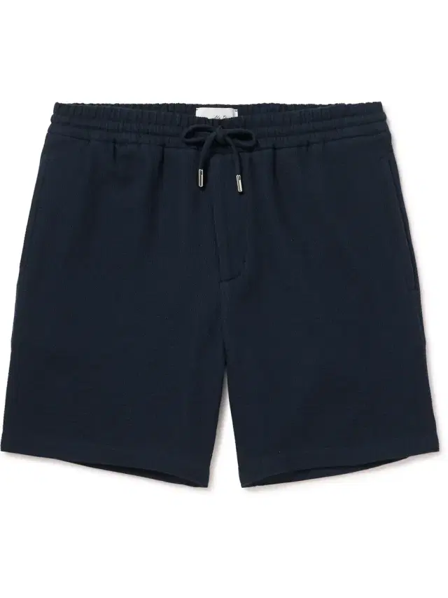 MR P. Straight-Leg Waffle-Knit Organic Cotton Drawstring Shorts - Men