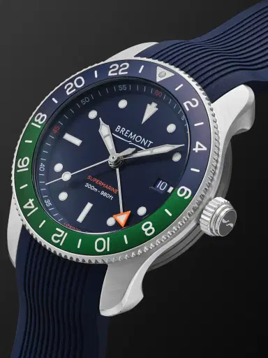 Bremont The Supermarine S302 JET Automatic GMT Stainless Steel Watch, Ref. S302-BLGN-R-S - Men | Thumbnail 3 Bremont The Supermarine S302 JET Automatic GMT Stainless Steel Watch, Ref. S302-BLGN-R-S - Men | Thumbnail 3