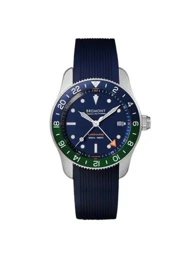 Bremont The Supermarine S302 JET Automatic GMT Stainless Steel Watch, Ref. S302-BLGN-R-S - Men | Thumbnail 1 Bremont The Supermarine S302 JET Automatic GMT Stainless Steel Watch, Ref. S302-BLGN-R-S - Men | Thumbnail 1