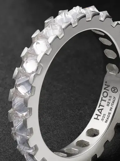 MAD Hatton Labs Spike Eternity Sterling Silver Cubic Zirconia Ring - Men | Thumbnail 4 MAD Hatton Labs Spike Eternity Sterling Silver Cubic Zirconia Ring - Men | Thumbnail 4
