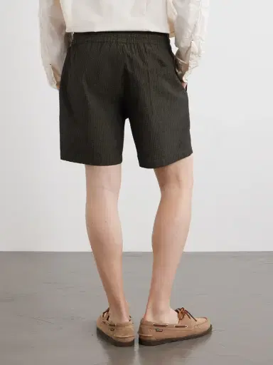 Portuguese Flannel Atlantico Straight-Leg Cotton-Seersucker Drawstring Shorts - Men | Thumbnail 4 Portuguese Flannel Atlantico Straight-Leg Cotton-Seersucker Drawstring Shorts - Men | Thumbnail 4