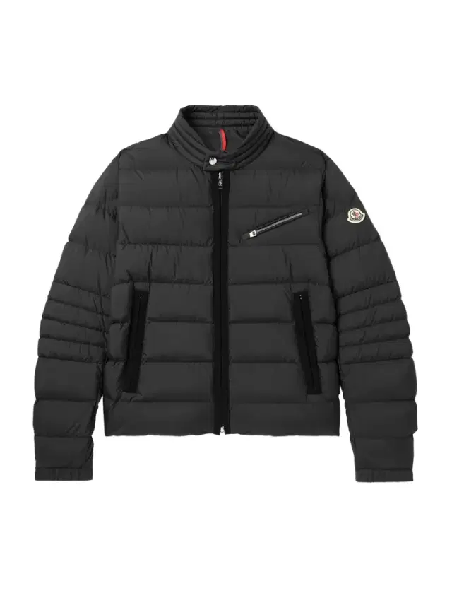 Grosgrain-Trimmed Logo-Appliquéd Quilted Shell Down Jacket - Men