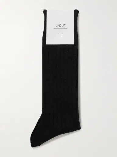 MR P. Ribbed Cotton-Blend Socks - Men | Thumbnail 3 MR P. Ribbed Cotton-Blend Socks - Men | Thumbnail 3