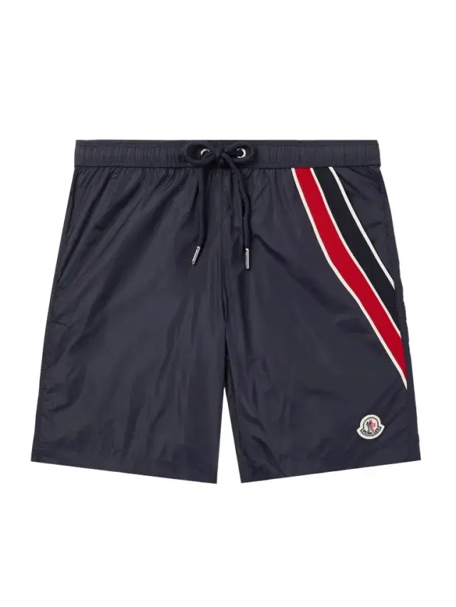 Straight-Leg Mid-Length Logo-Appliquéd Striped Swim Shorts - Men