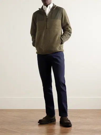 Purdey Shell-Trimmed Bouclé Half-Zip Jacket - Men | Thumbnail 2 Purdey Shell-Trimmed Bouclé Half-Zip Jacket - Men | Thumbnail 2