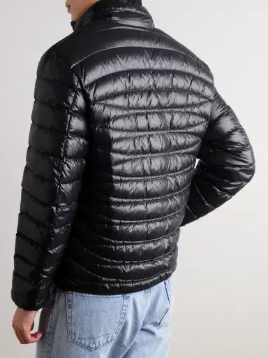 Moncler Logo-Appliquéd Quilted Nylon Laqué Down Jacket - Men | Thumbnail 3 Moncler Logo-Appliquéd Quilted Nylon Laqué Down Jacket - Men | Thumbnail 3