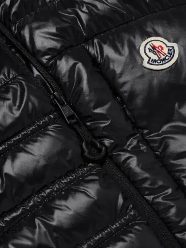 Moncler Logo-Appliquéd Quilted Nylon Laqué Down Jacket - Men | Thumbnail 4 Moncler Logo-Appliquéd Quilted Nylon Laqué Down Jacket - Men | Thumbnail 4