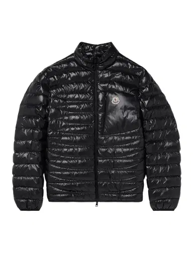 Moncler Logo-Appliquéd Quilted Nylon Laqué Down Jacket - Men | Thumbnail 1 Moncler Logo-Appliquéd Quilted Nylon Laqué Down Jacket - Men | Thumbnail 1