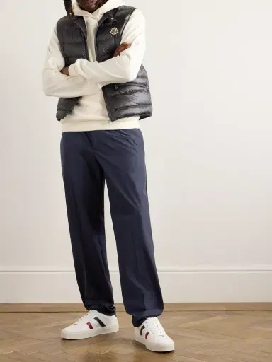 Moncler Tapered Shell Drawstring Trousers - Men | Thumbnail 2 Moncler Tapered Shell Drawstring Trousers - Men | Thumbnail 2