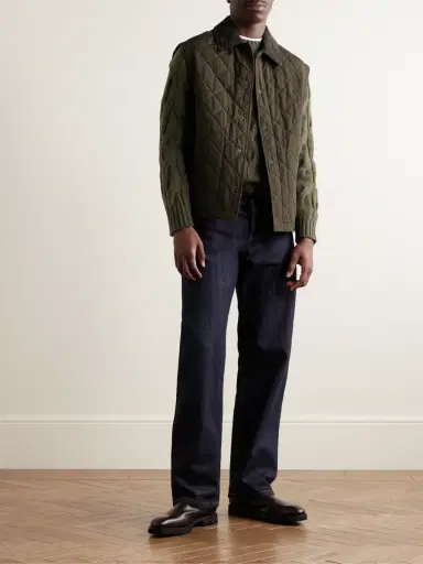 Purdey Cotton Corduroy-Trimmed Padded Quilted Shell Gilet - Men | Thumbnail 2 Purdey Cotton Corduroy-Trimmed Padded Quilted Shell Gilet - Men | Thumbnail 2