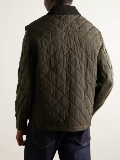 Purdey Cotton Corduroy-Trimmed Padded Quilted Shell Gilet - Men | Thumbnail 3 Purdey Cotton Corduroy-Trimmed Padded Quilted Shell Gilet - Men | Thumbnail 3
