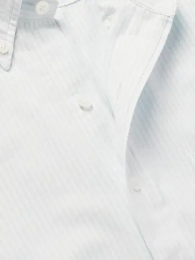 Drake's Button-Down Collar Striped Cotton Oxford Shirt - Men | Thumbnail 5
