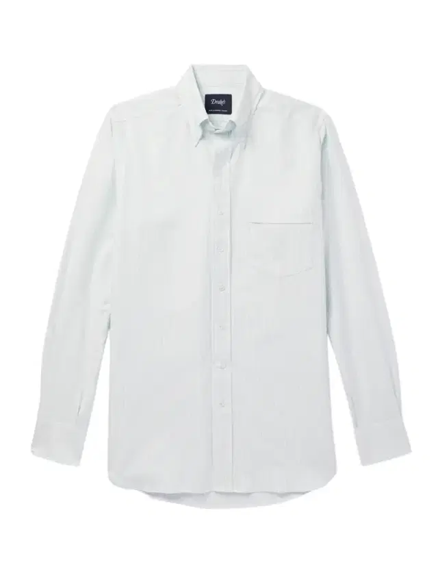 Button-Down Collar Striped Cotton Oxford Shirt - Men