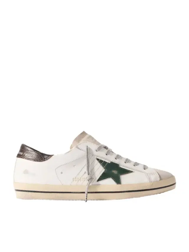 Super-Star Distressed Leather and Suede Sneakers - Men
