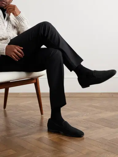 Manolo Blahnik Mario Suede Loafers - Men | Thumbnail 2 Manolo Blahnik Mario Suede Loafers - Men | Thumbnail 2
