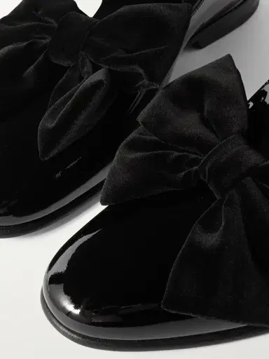 Manolo Blahnik Janser Velvet-Trimmed Patent-Leather Loafers - Men | Thumbnail 6 Manolo Blahnik Janser Velvet-Trimmed Patent-Leather Loafers - Men | Thumbnail 6