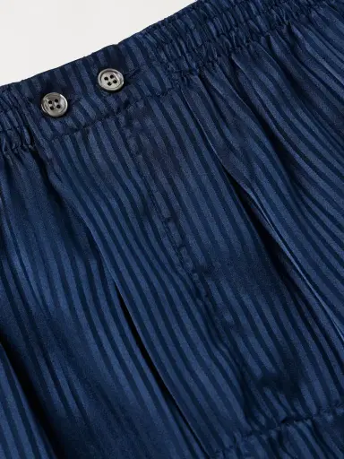 Derek Rose Woburn 8 Striped Silk-Satin Boxer Shorts - Men | Thumbnail 4