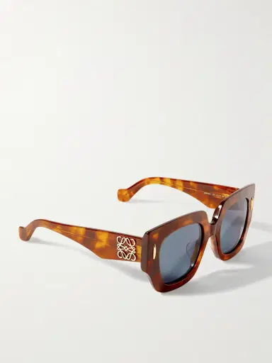 Loewe Anagram Havana Geometric Acetate Sunglasses - Men | Thumbnail 4