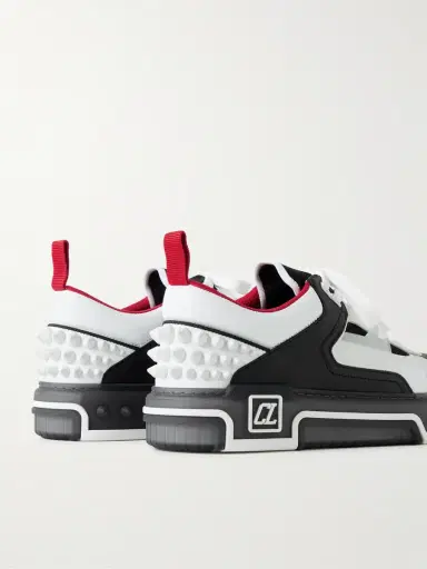 Christian Louboutin Astroloubi Spiked Leather and Mesh Sneakers - Men | Thumbnail 5 Christian Louboutin Astroloubi Spiked Leather and Mesh Sneakers - Men | Thumbnail 5