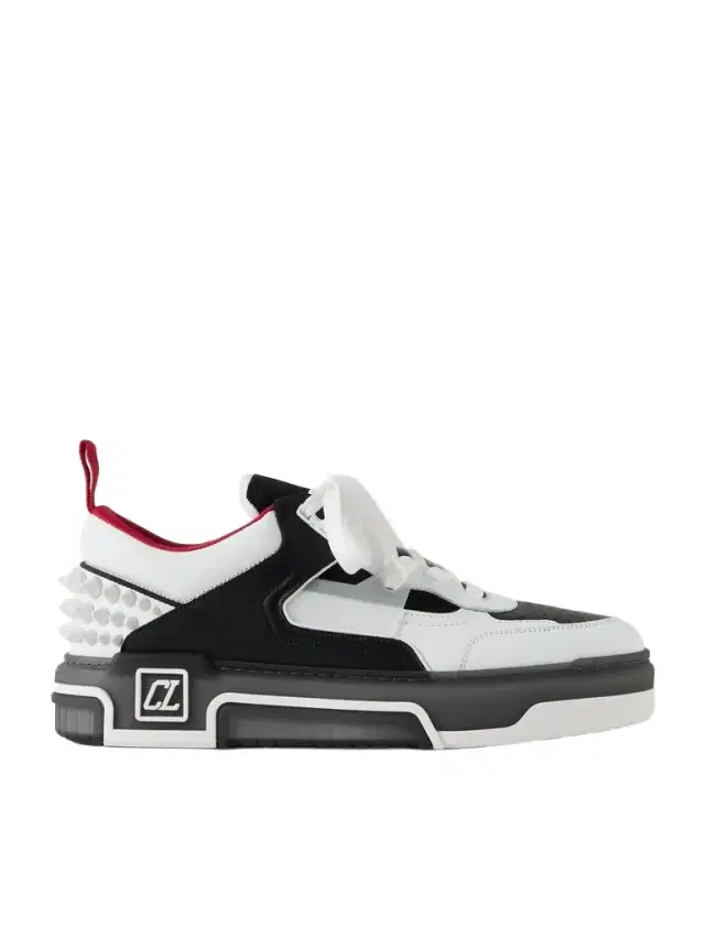 Astroloubi Spiked Leather and Mesh Sneakers - Men