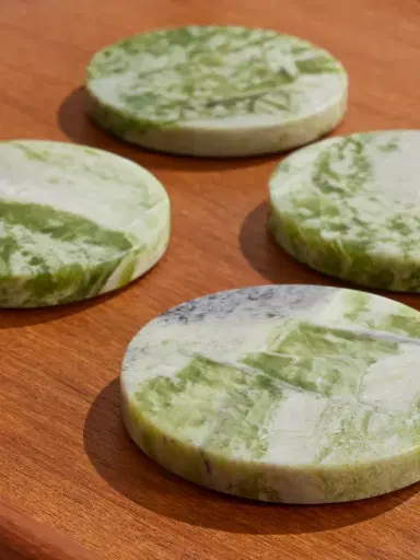Soho Home Hanson Set of Four Marble Coasters - Men | Thumbnail 3