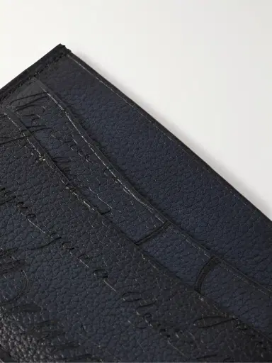 Berluti Bambou Scritto Venezia Softy Leather Cardholder - Men | Thumbnail 3 Berluti Bambou Scritto Venezia Softy Leather Cardholder - Men | Thumbnail 3
