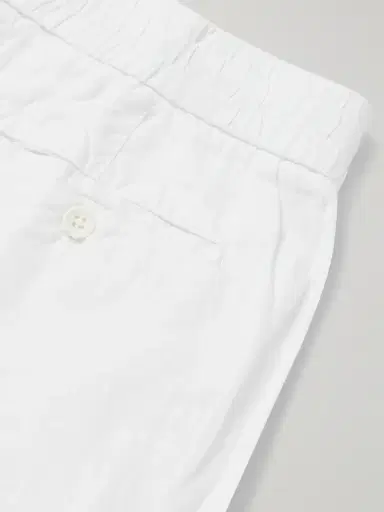 James Perse Straight-Leg Garment-Dyed Linen Drawstring Trousers - Men | Thumbnail 5 James Perse Straight-Leg Garment-Dyed Linen Drawstring Trousers - Men | Thumbnail 5