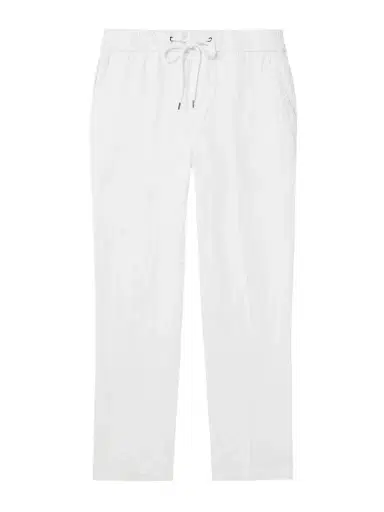 James Perse Straight-Leg Garment-Dyed Linen Drawstring Trousers - Men | Thumbnail 1 James Perse Straight-Leg Garment-Dyed Linen Drawstring Trousers - Men | Thumbnail 1