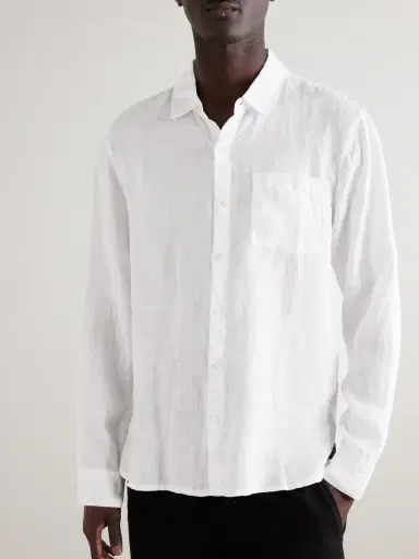 James Perse Garment-Dyed Linen Shirt - Men | Thumbnail 3 James Perse Garment-Dyed Linen Shirt - Men | Thumbnail 3