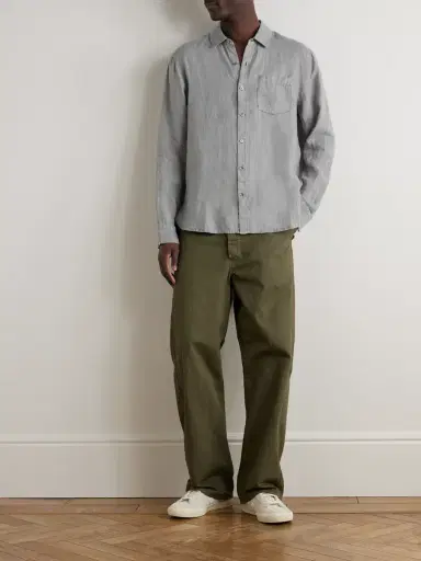 James Perse Garment-Dyed Linen Shirt - Men | Thumbnail 2