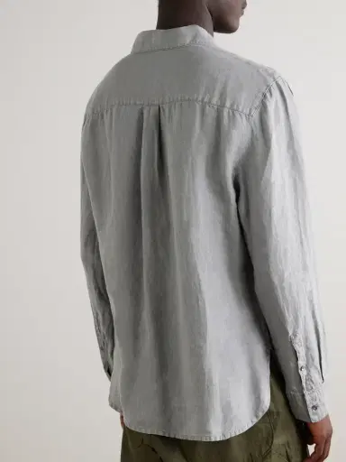 James Perse Garment-Dyed Linen Shirt - Men | Thumbnail 4