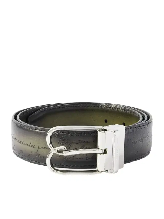Berluti B Volute Reversible Venezia Leather Belt - Men