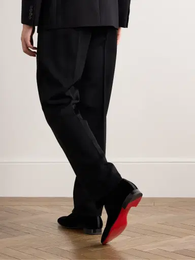 Christian Louboutin Dandelion Grosgrain-Trimmed Velvet Loafers - Men | Thumbnail 2 Christian Louboutin Dandelion Grosgrain-Trimmed Velvet Loafers - Men | Thumbnail 2