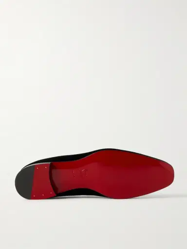 Christian Louboutin Dandelion Grosgrain-Trimmed Velvet Loafers - Men | Thumbnail 3 Christian Louboutin Dandelion Grosgrain-Trimmed Velvet Loafers - Men | Thumbnail 3