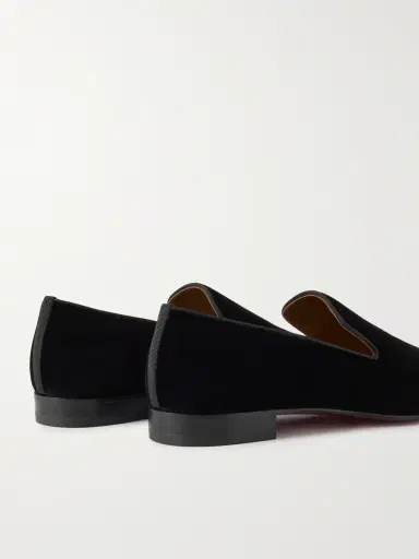 Christian Louboutin Dandelion Grosgrain-Trimmed Velvet Loafers - Men | Thumbnail 5 Christian Louboutin Dandelion Grosgrain-Trimmed Velvet Loafers - Men | Thumbnail 5