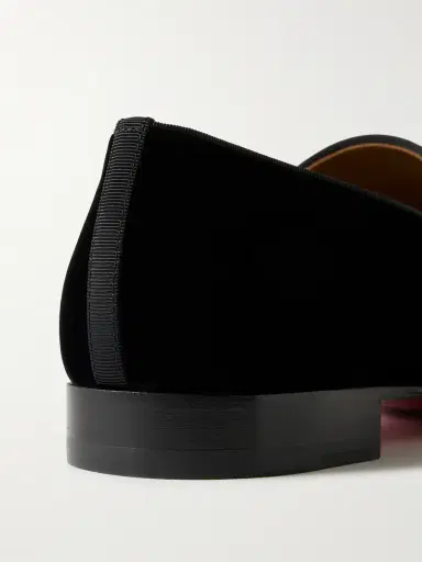 Christian Louboutin Dandelion Grosgrain-Trimmed Velvet Loafers - Men | Thumbnail 6 Christian Louboutin Dandelion Grosgrain-Trimmed Velvet Loafers - Men | Thumbnail 6