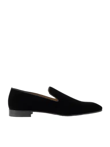 Christian Louboutin Dandelion Grosgrain-Trimmed Velvet Loafers - Men | Thumbnail 1 Christian Louboutin Dandelion Grosgrain-Trimmed Velvet Loafers - Men | Thumbnail 1