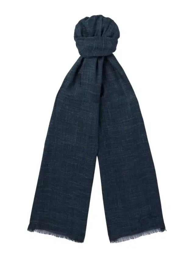 Loro Piana Mitoku Logo-Embroidered Slub Silk and Linen-Blend Scarf - Men