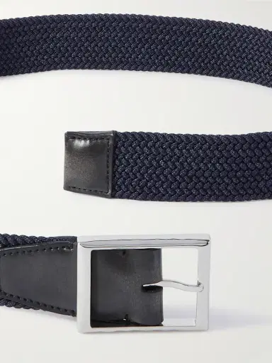 Berluti 3.5cm Leather-Trimmed Braided Woven Belt - Men | Thumbnail 2