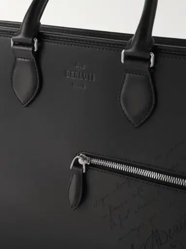Berluti 1 Jour Neo Scritto Venezia Leather Briefcase - Men | Thumbnail 4 Berluti 1 Jour Neo Scritto Venezia Leather Briefcase - Men | Thumbnail 4