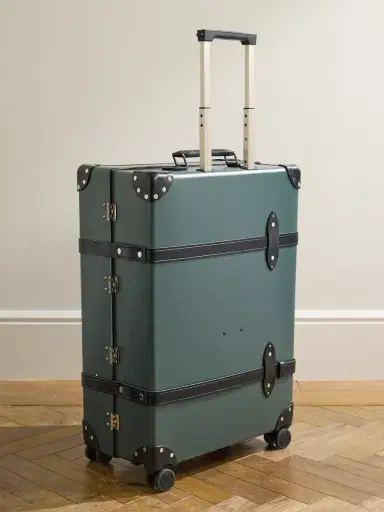 Globe-Trotter No Time To Die Leather-Trimmed Vulcanised Fibreboard Check-In Suitcase - Men | Thumbnail 3 Globe-Trotter No Time To Die Leather-Trimmed Vulcanised Fibreboard Check-In Suitcase - Men | Thumbnail 3