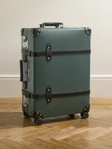 Globe-Trotter No Time To Die Leather-Trimmed Vulcanised Fibreboard Check-In Suitcase - Men | Thumbnail 1 Globe-Trotter No Time To Die Leather-Trimmed Vulcanised Fibreboard Check-In Suitcase - Men | Thumbnail 1