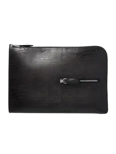 Berluti Nino Scritto Venezia Leather Pouch - Men | Thumbnail 1 Berluti Nino Scritto Venezia Leather Pouch - Men | Thumbnail 1