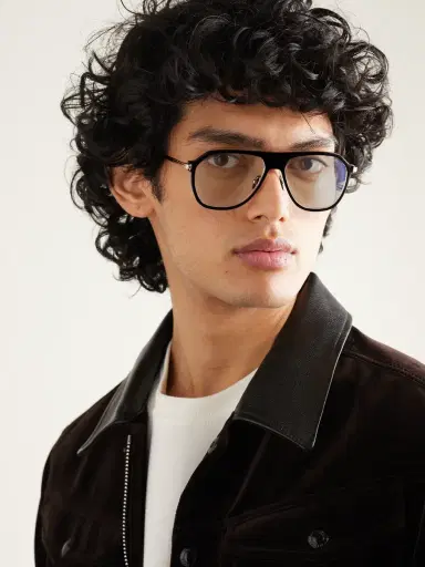 Tom Ford Aviator-Style Acetate and Gold-Tone Blue Light-Blocking Optical Glasses - Men | Thumbnail 2
